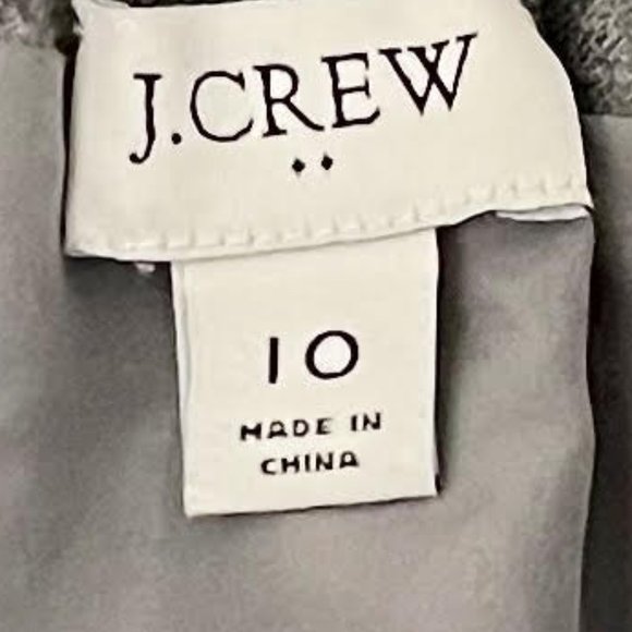 J. Crew Factory Grey Elastic Waist Paperbag Career Mini Skirt - Picture 4 of 7